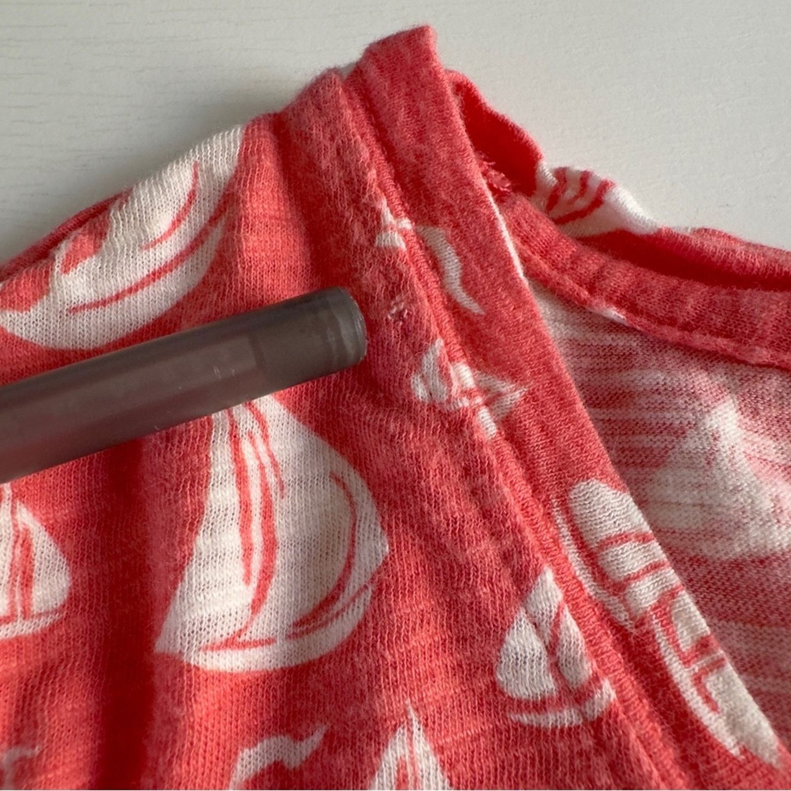 Vineyard Vines Vineyard Vines Boat Pattern Scoop Neck 3/4 sleeve top slit Size S / US 4 / IT 40 - 6 Thumbnail
