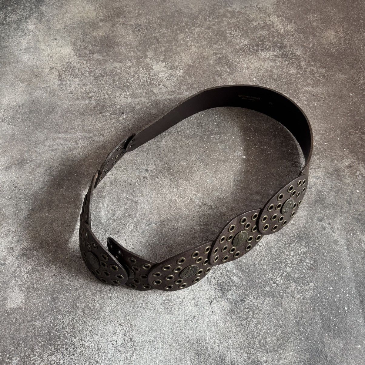 Hysteric Glamour Boho Y2K Vintage Western Leather Wide Belt Size ONE SIZE - 2 Thumbnail