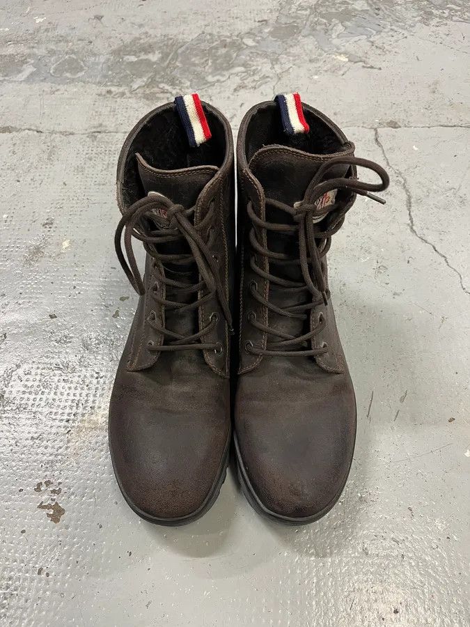 Moncler 2000s Moncler Army Brown Leather Boots Size US 13 / EU 46 - 4 Thumbnail