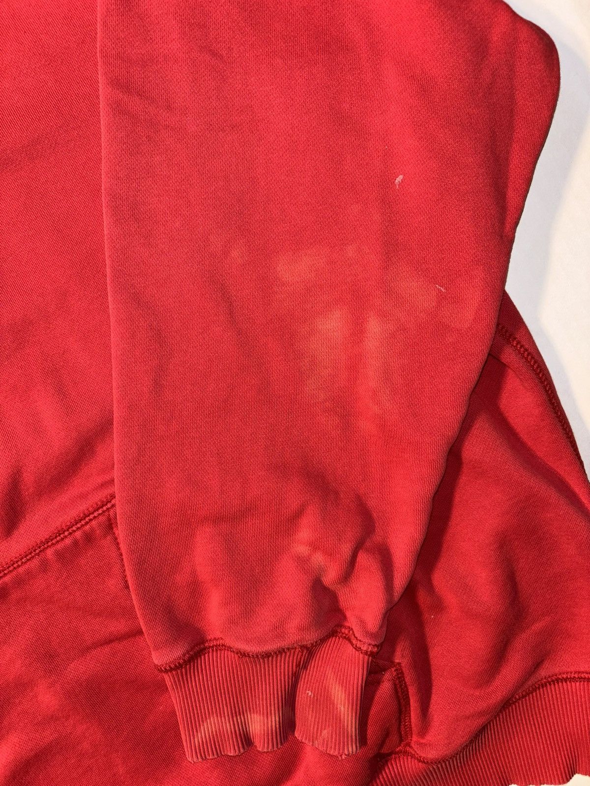 Nike Vtg Nike Y2K Men's Embroidered Big Center Check Red Hoodie Size US XXL / EU 58 / 5 - 4 Thumbnail