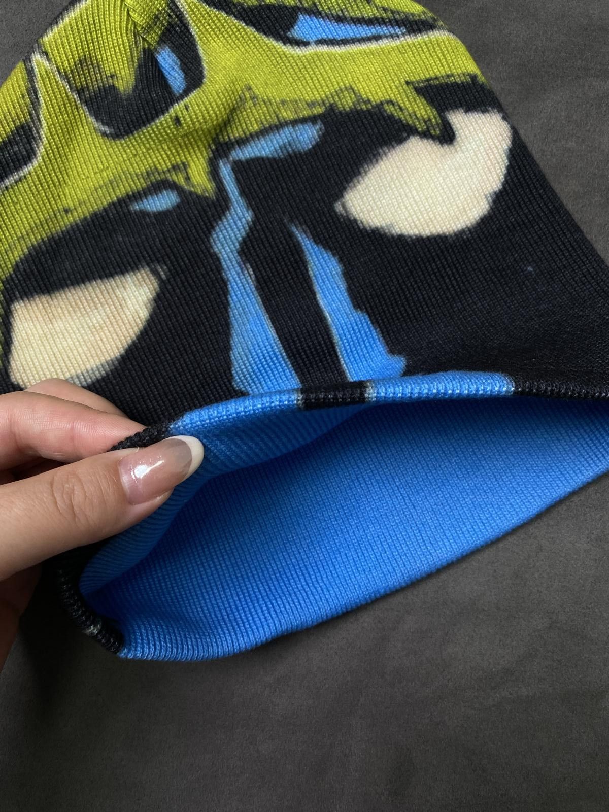 Japanese Brand Rare Vxmeee Bat Mane No Cuff Knit Black Beanie OS Size ONE SIZE - 4 Thumbnail