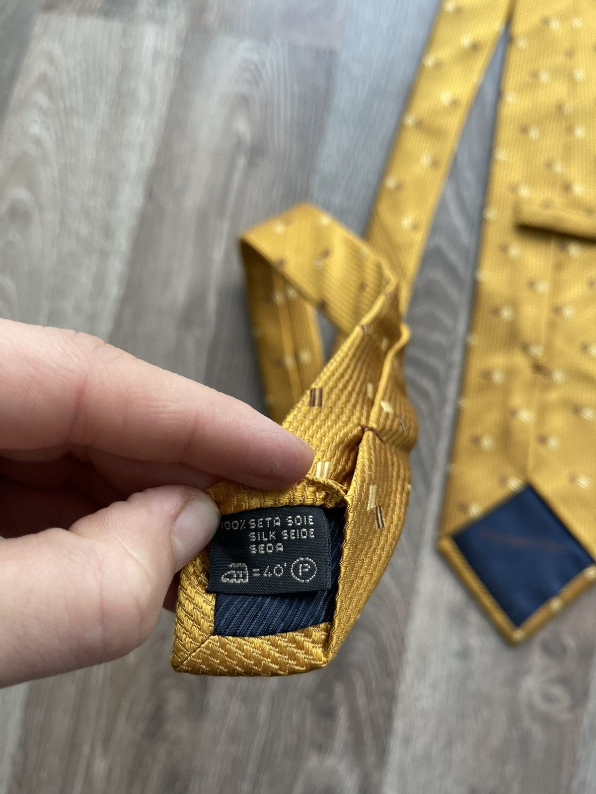 Ermenegildo Zegna × Vintage Ermenegildo Zegna Italian made silk tie Size ONE SIZE - 4 Thumbnail
