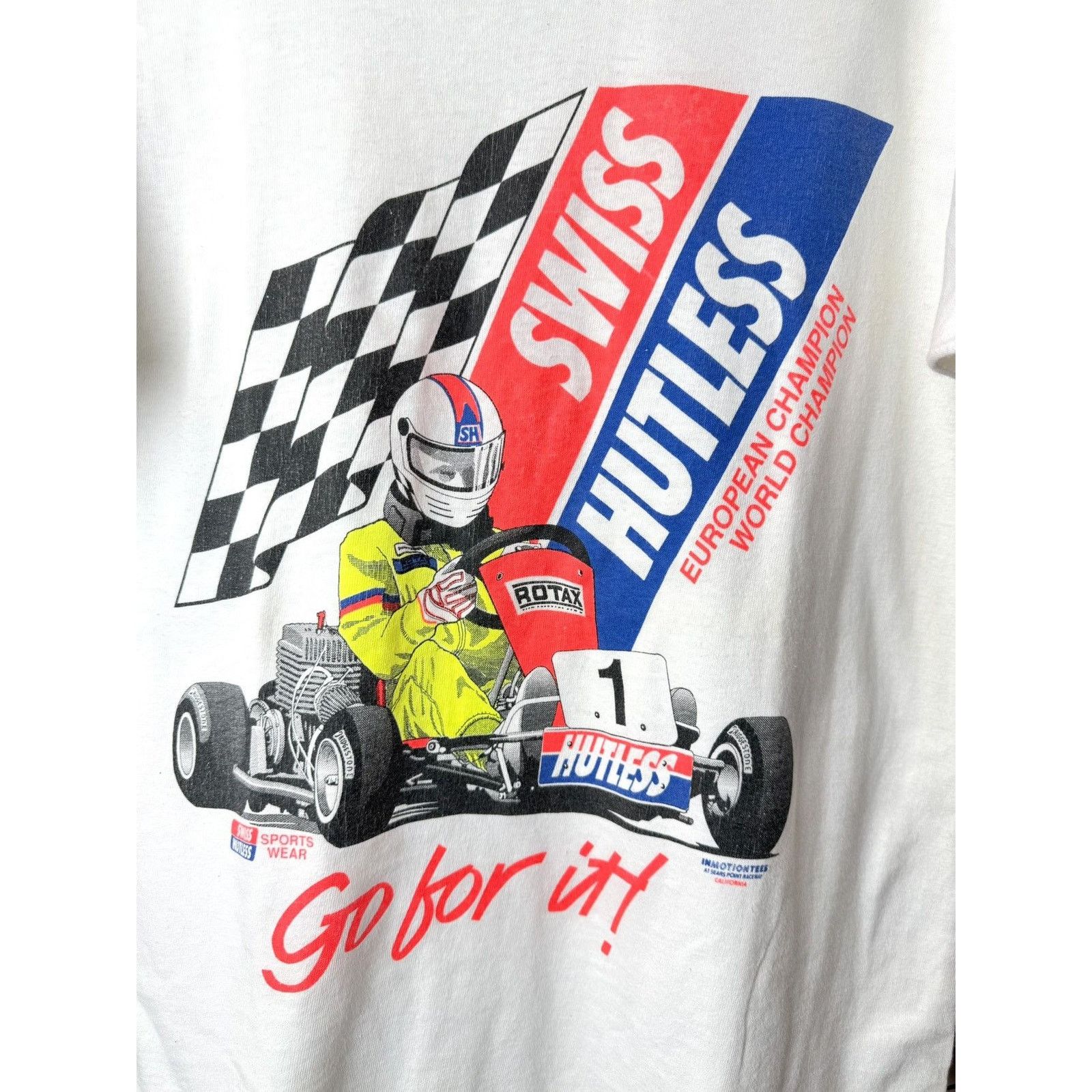 Vintage 90’s Vintage Racing Carting World Champion T Shirt Nascar Size US M / EU 48-50 / 2 - 2 Thumbnail