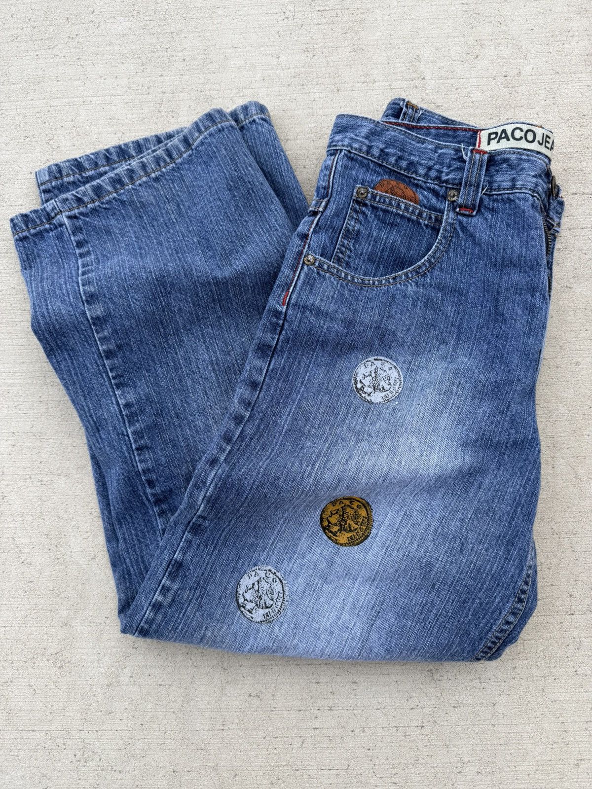 Vintage 90s vintage baggy PACO jeans Size US 28 / EU 44 - 3 Thumbnail