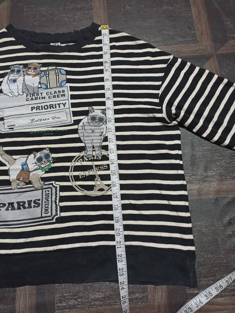 Designer × Japanese Brand × Uniqlo Barbara Rhil x Uniqlo stripe Sweatshirt Size XL / US 12-14 / IT 48-50 - 9 Thumbnail