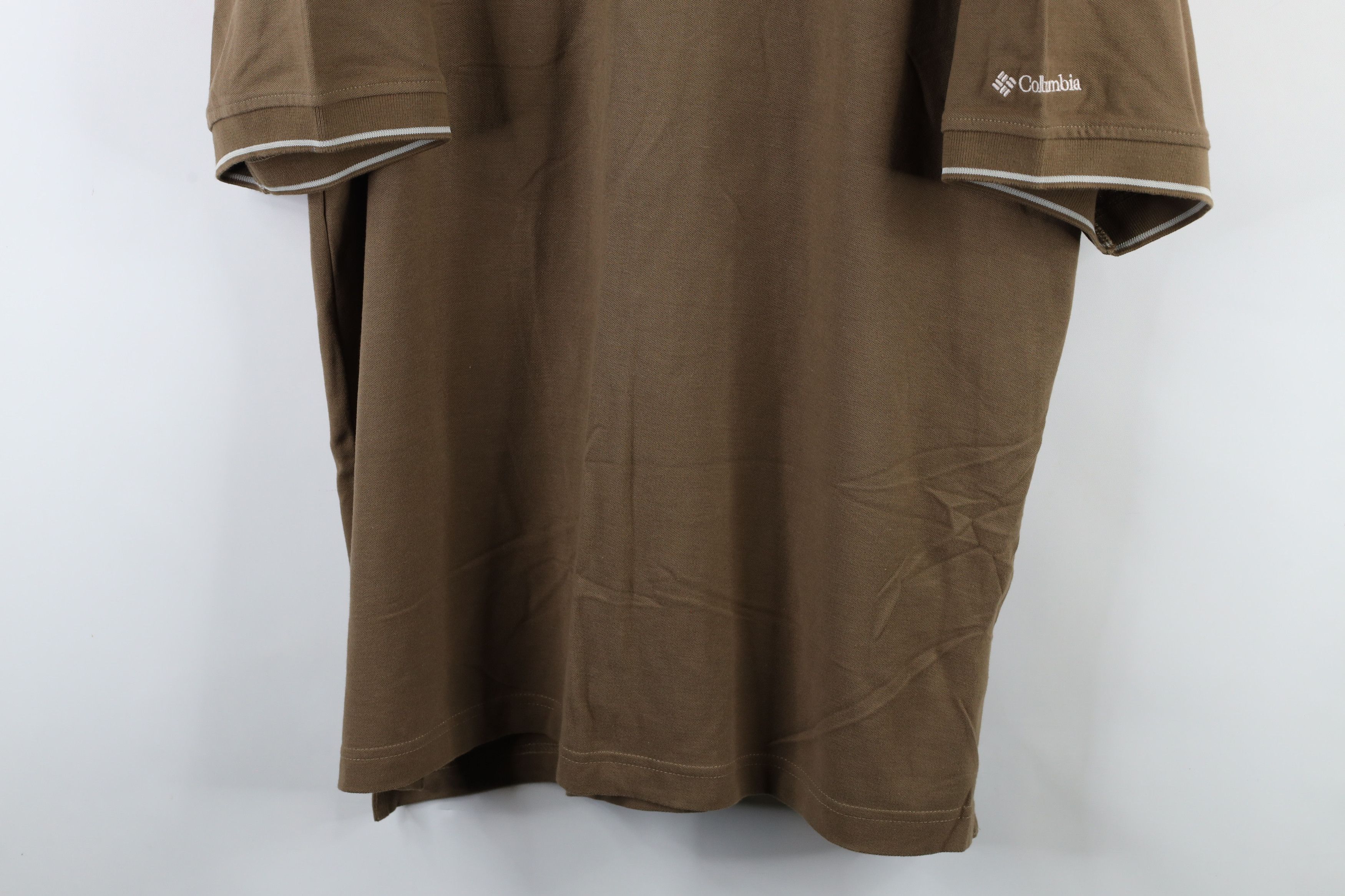Columbia × Vintage Deadstock Vintage Columbia Short Sleeve Polo Shirt Brown Size US XL / EU 56 / 4 - 3 Thumbnail