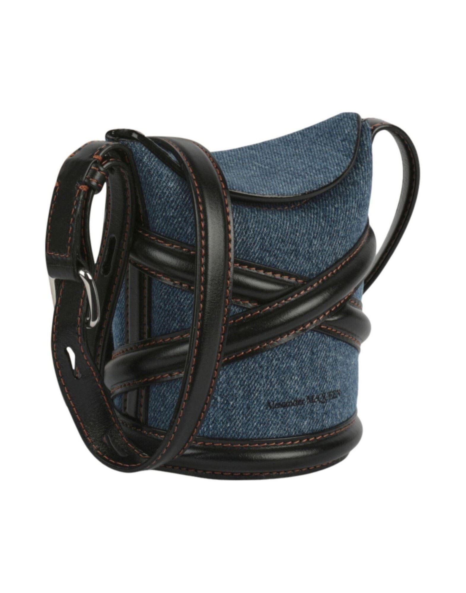 Alexander McQueen o1w1db10925 Size: OS/The Curve in Black/Blue Size ONE SIZE - 2 Thumbnail
