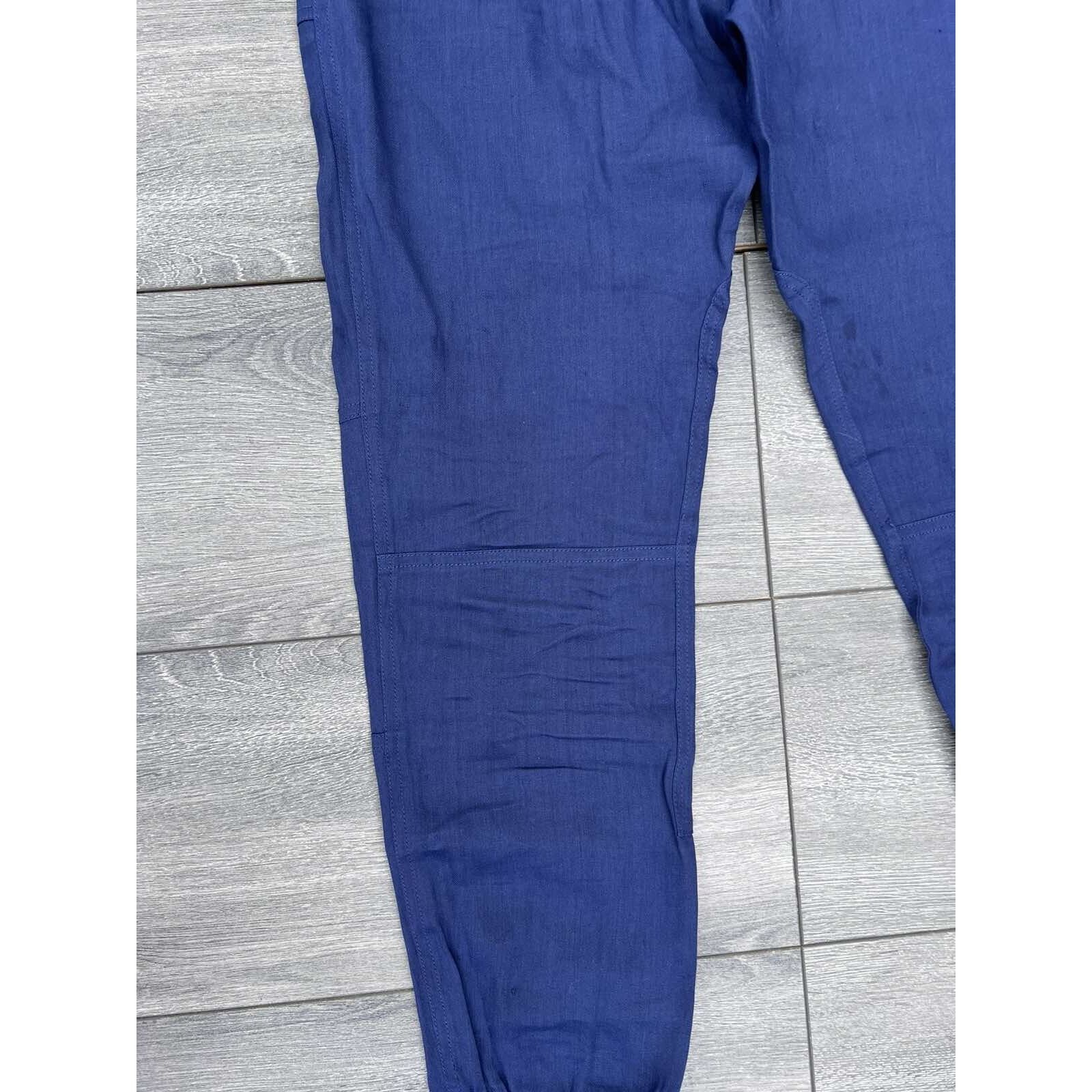 Vince VINCE Women's classic linen trousers navy Size 6 A000164 Size 28" / US 6 / IT 42 - 7 Thumbnail