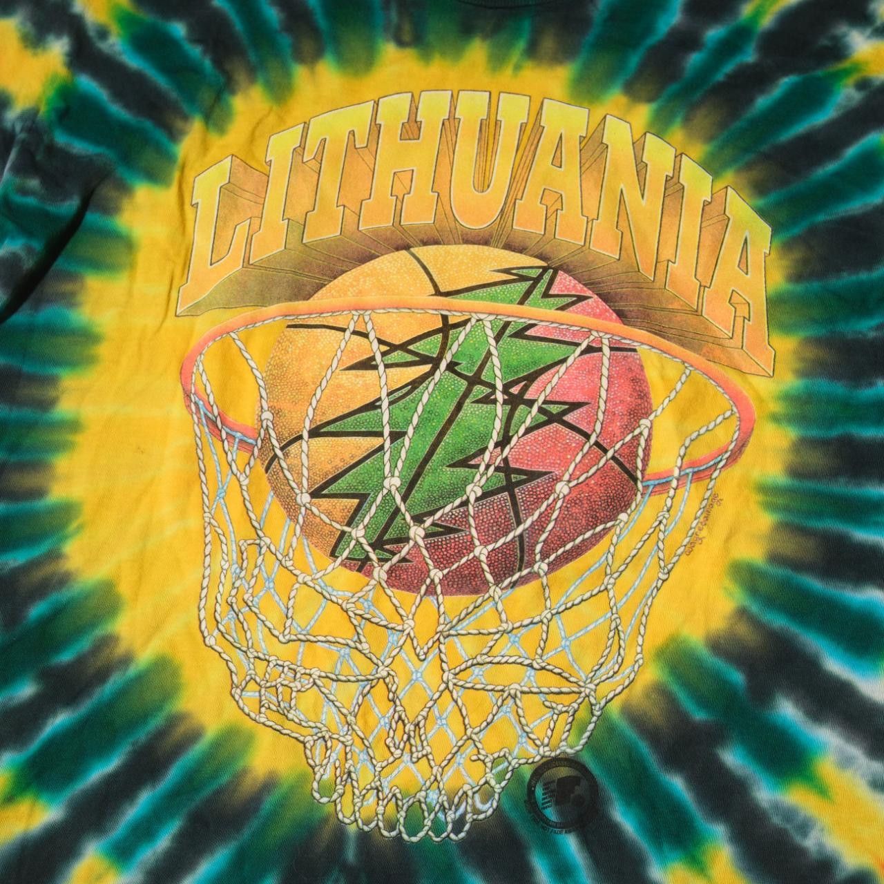 Grateful Dead Vintage Grateful Dead 1990 Lithuania Basketball Team T-Shirt Size US XL / EU 56 / 4 - 3 Thumbnail