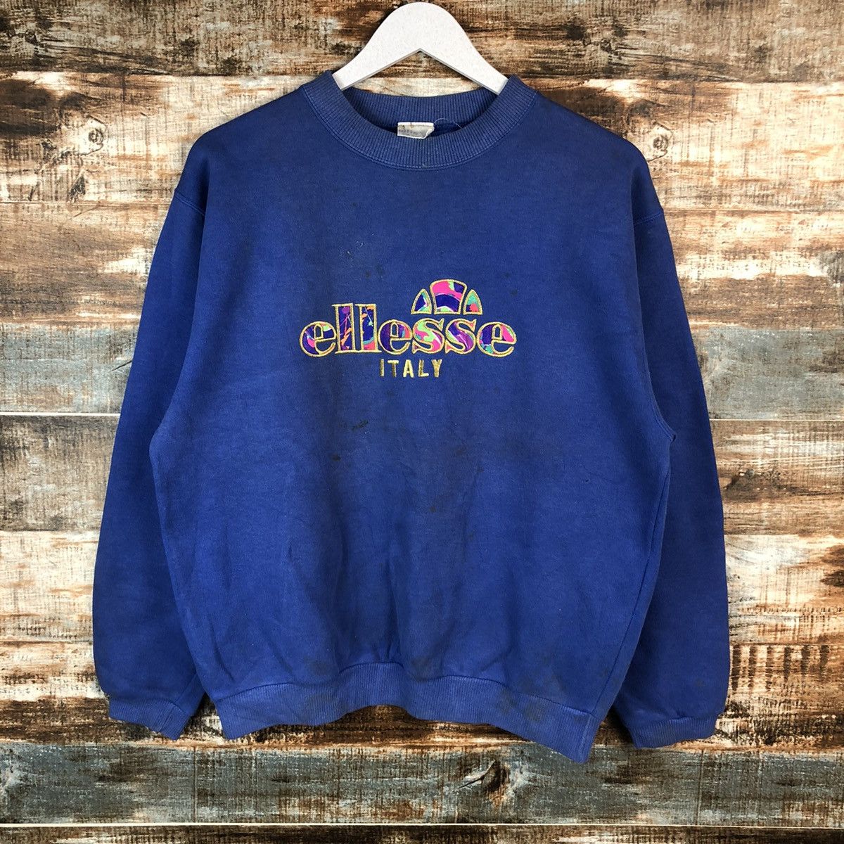 Ellesse Ellese Italy Blue vintage Sweatshirt #A1387 Size US S / EU 44-46 / 1 - 3 Thumbnail