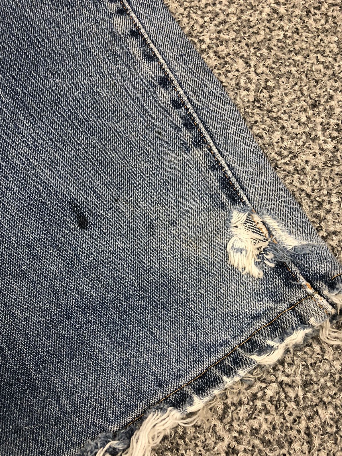 Japanese Brand × Levi's × Vintage Vintage 90s Distressed Levis 551 ZXX Salvage Jeans Size US 32 / EU 48 - 16 Thumbnail