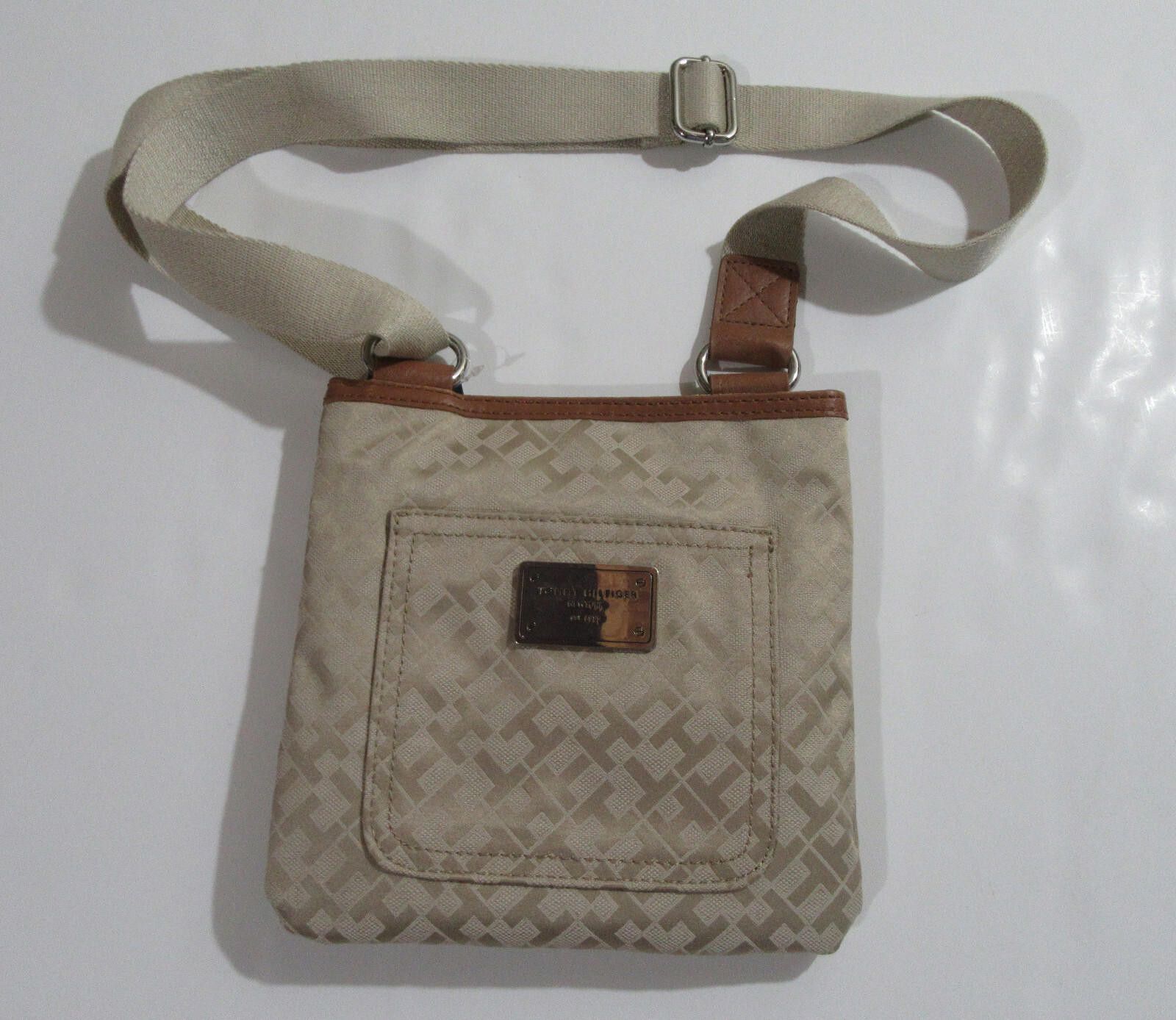 Tommy Hilfiger Tommy Hilfiger Crossbody Bag Xbody TH Logo Beige NWT NEW Size ONE SIZE - 1 Thumbnail