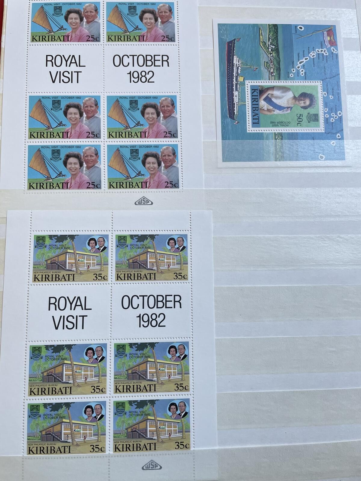 Other Extensive Kiribati Mint NH Stamp Collection 8-Page Stockbook Size ONE SIZE - 7 Thumbnail