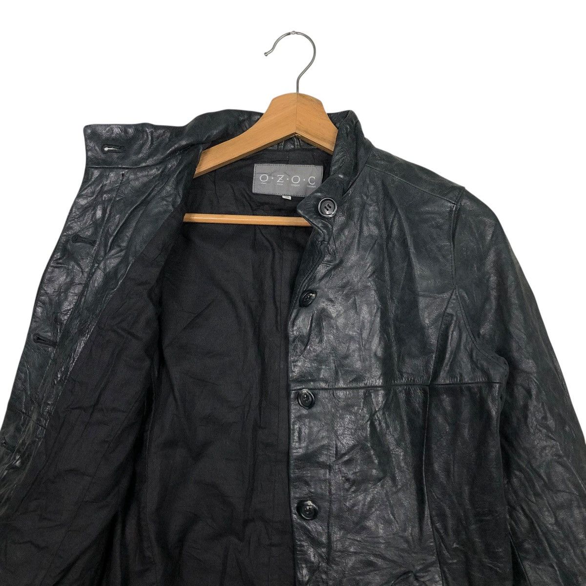 Japanese Brand 🔥VINTAGE BIKER SOFT LEATHER JACKET OZOC ISSEY MIYAKE Size US S / EU 44-46 / 1 - 14 Thumbnail