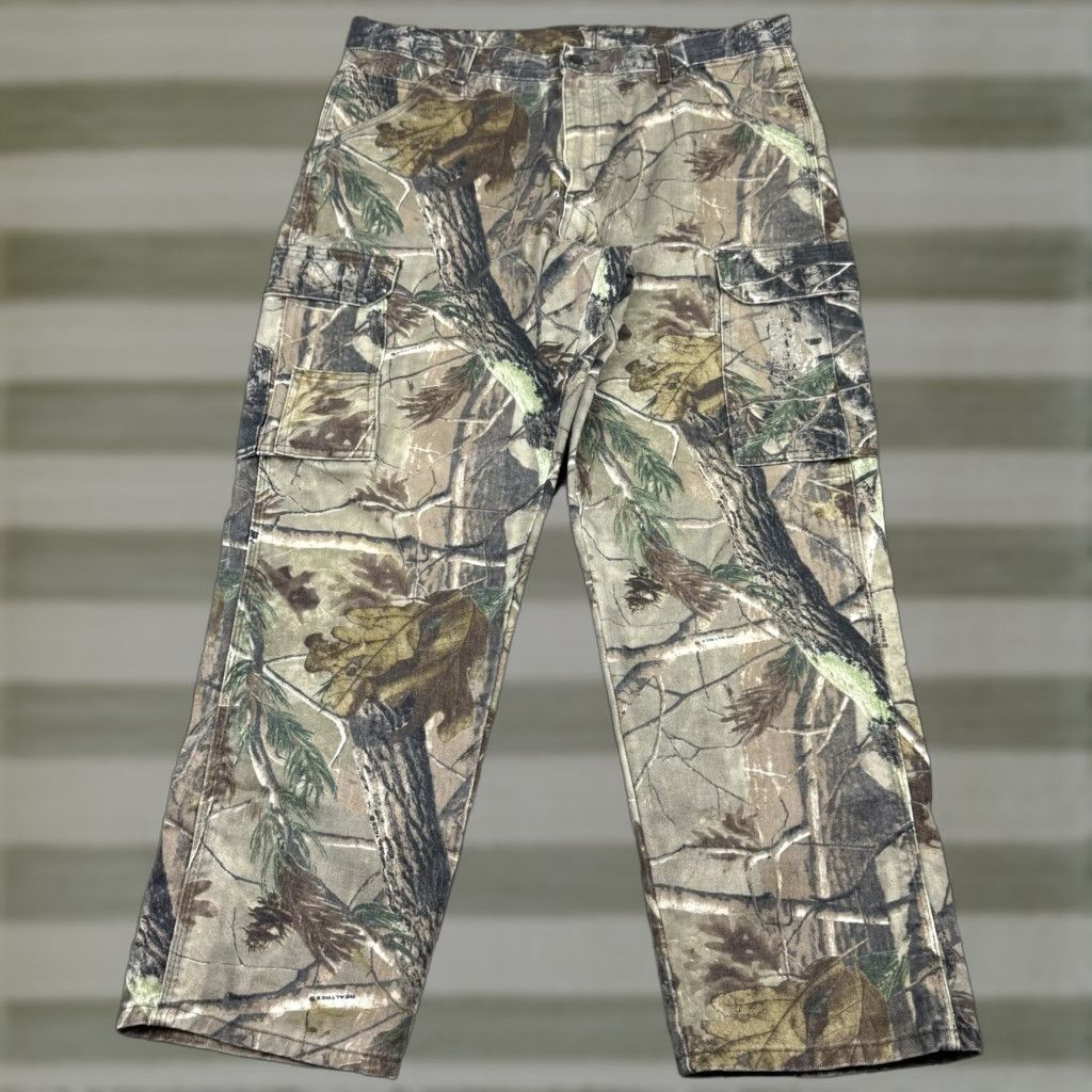 VINTAGE Wrangler Realtree Camo Cargo Jeans Men's 36x30 Hunting
