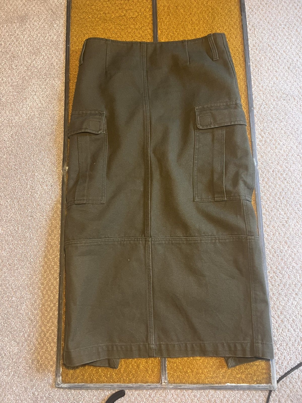 Marc Jacobs Marc Jacobs structured olive green skirt Size 26" / US 2 / IT 38 - 1 Thumbnail