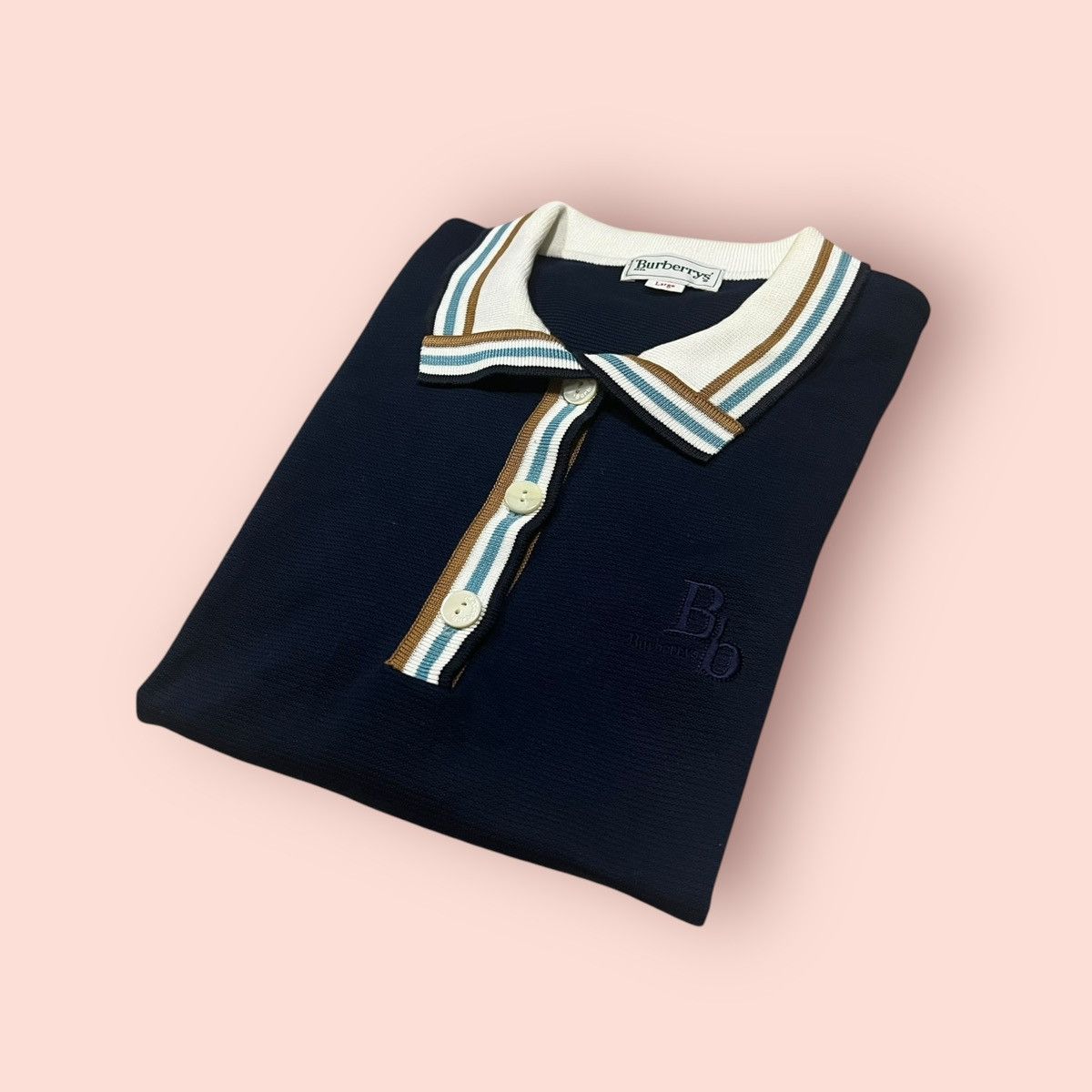 Burberry VINTAGE BURBERRYS REED RINGER CROP POLO SHIRT Size US M / EU 48-50 / 2 - 17 Thumbnail