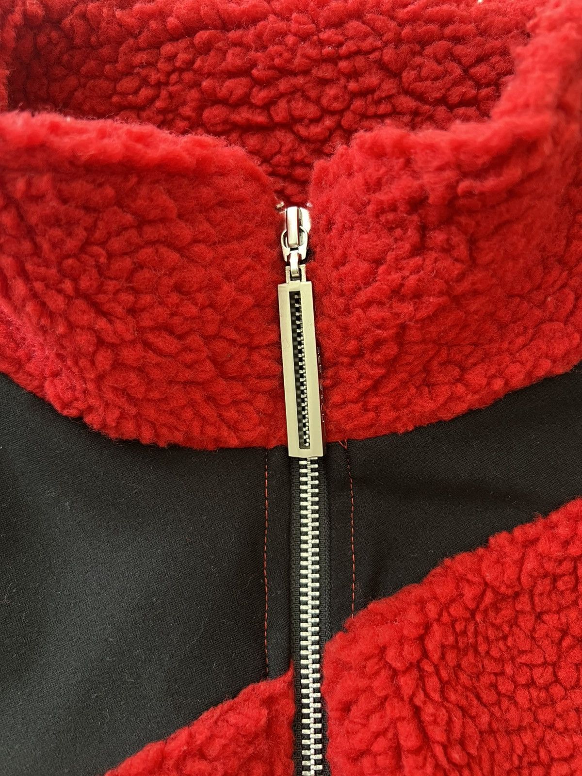 SPENCER BADU Spencer Badu Asymmetrical Fleece (Red & Black) Size US M / EU 48-50 / 2 - 4 Thumbnail