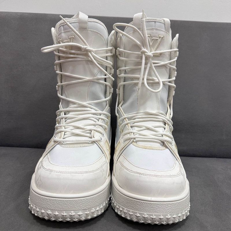 Louis Vuitton Louis Vuitton White Trainer Snow Boots for Men 0079 Size US 9.5 / EU 42-43 - 2 Thumbnail