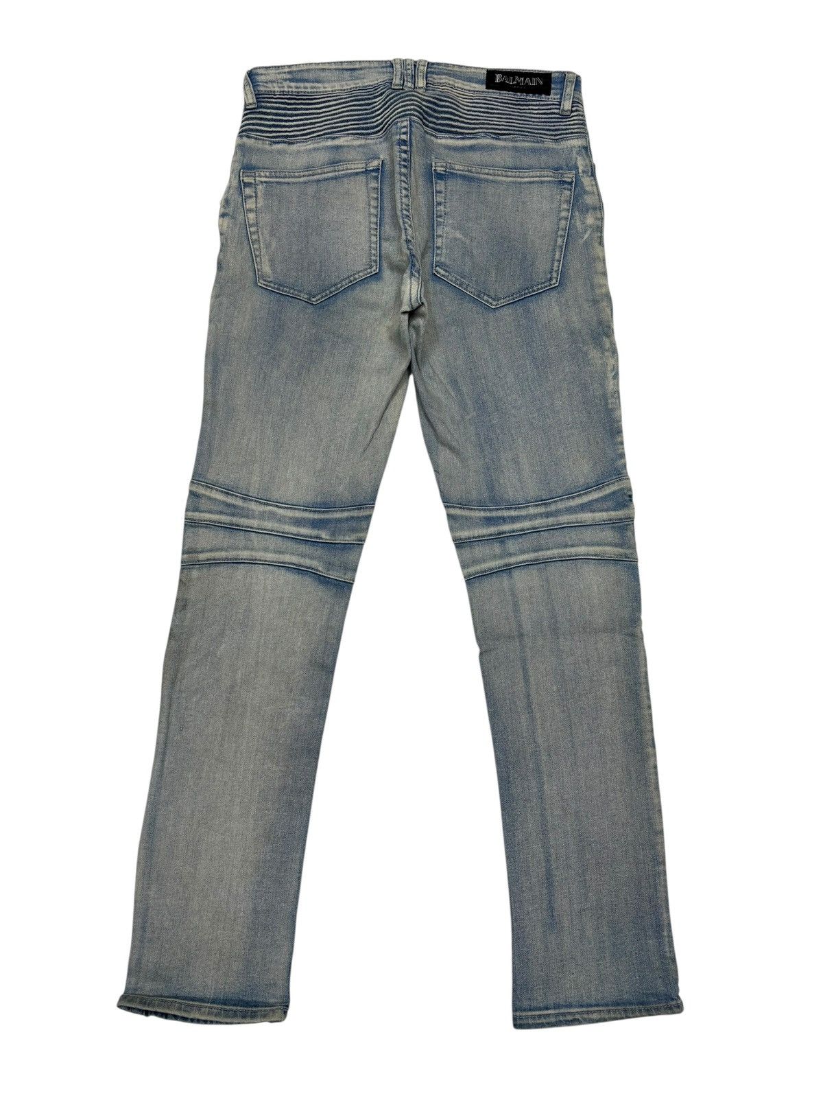 Other BALMAIN BIKER DENIM ZIPPER DISTRESSED DENIM JEANS Size US 32 / EU 48 - 9 Thumbnail