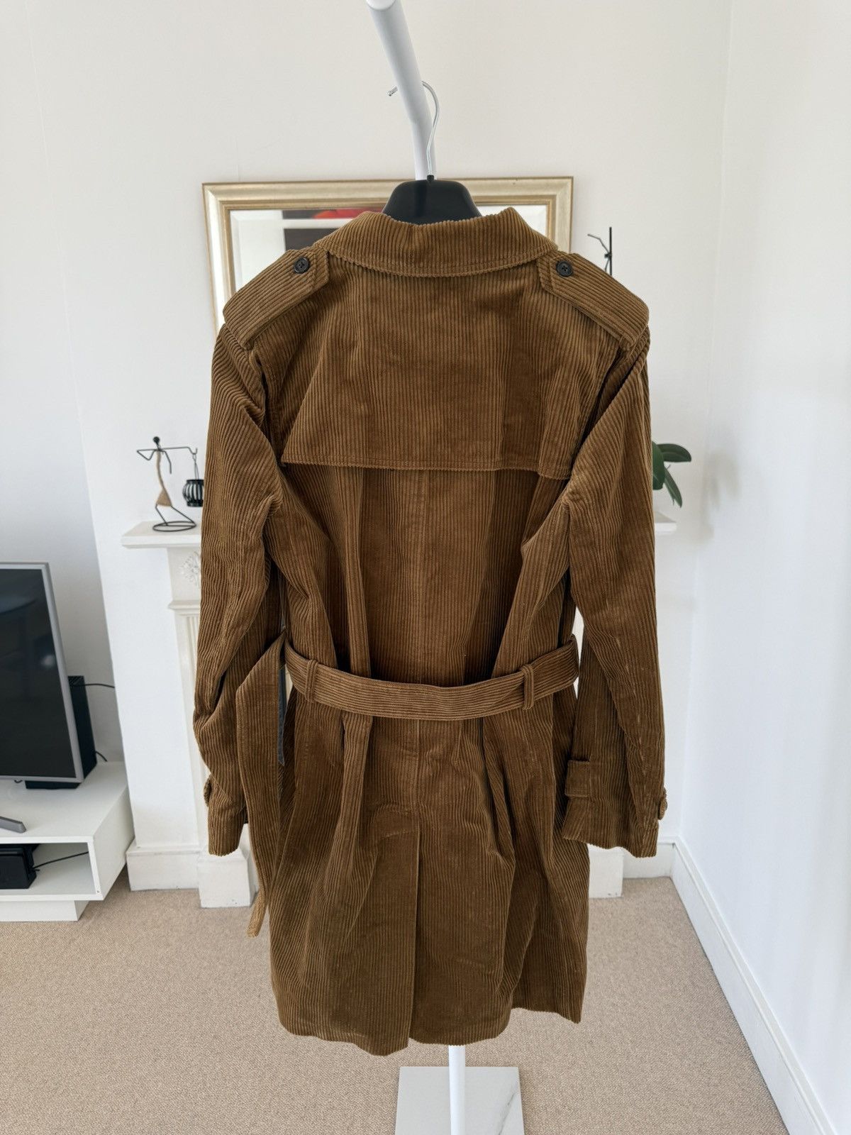 Saint Laurent Paris FW18 Saint Laurent Corduroy Belted Trench Coat Size US M / EU 48-50 / 2 - 3 Thumbnail