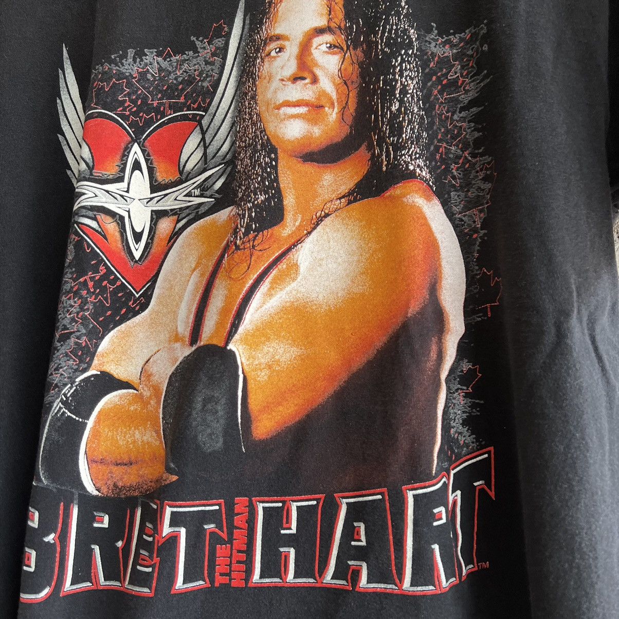 Vintage × WWE VTG ‘90s Bret Hart Wrestling Tee Shirt Stone Cold Undertaker Size US L / EU 52-54 / 3 - 5 Thumbnail