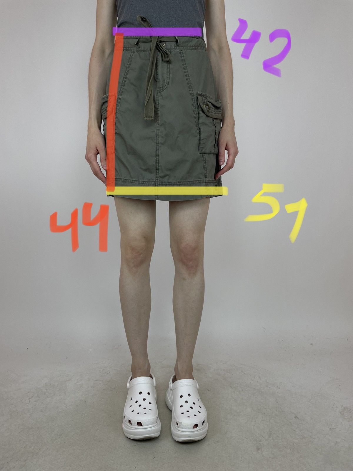 Calvin Klein Calvin Klein Cargo Mini Skirt Women’s Drawstring size 10 Size 32" / US 10 / IT 46 - 10 Thumbnail