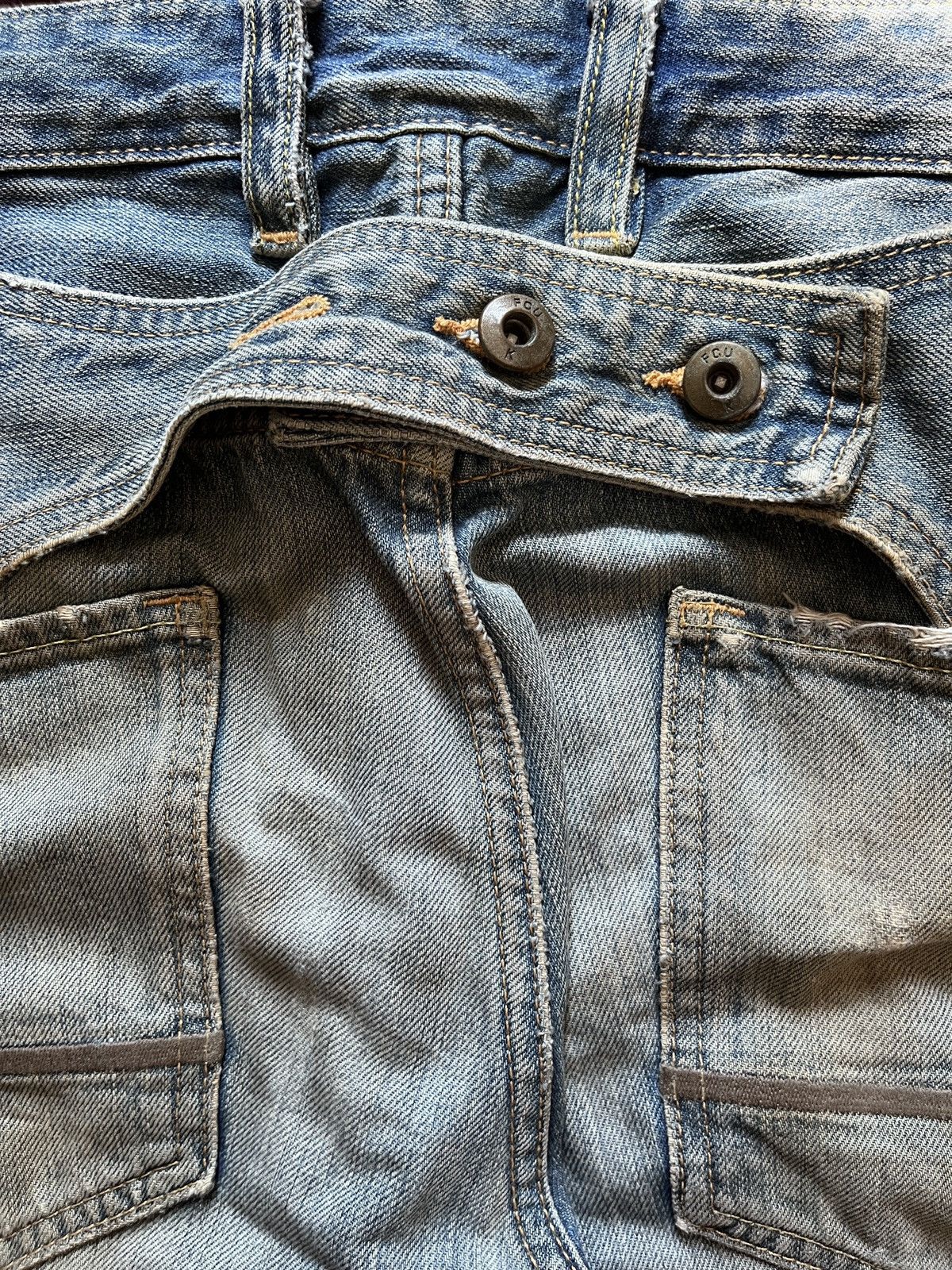 FCUK Fcuk Jeans Buckle Back Stonewash Size US 34 / EU 50 - 5 Thumbnail