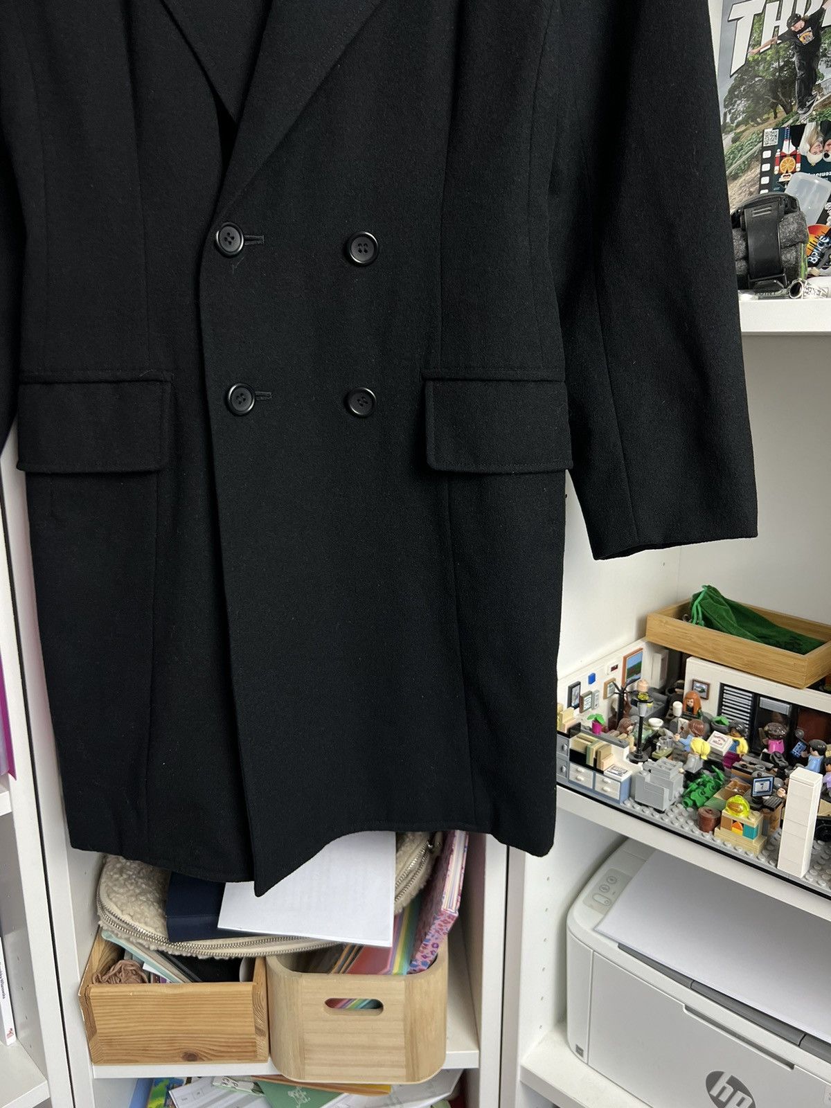 Japanese Brand × Y's × Yohji Yamamoto Vintage Y’s Yohji Yamamoto wool coat jacket S archive opium Size S / US 4 / IT 40 - 5 Thumbnail