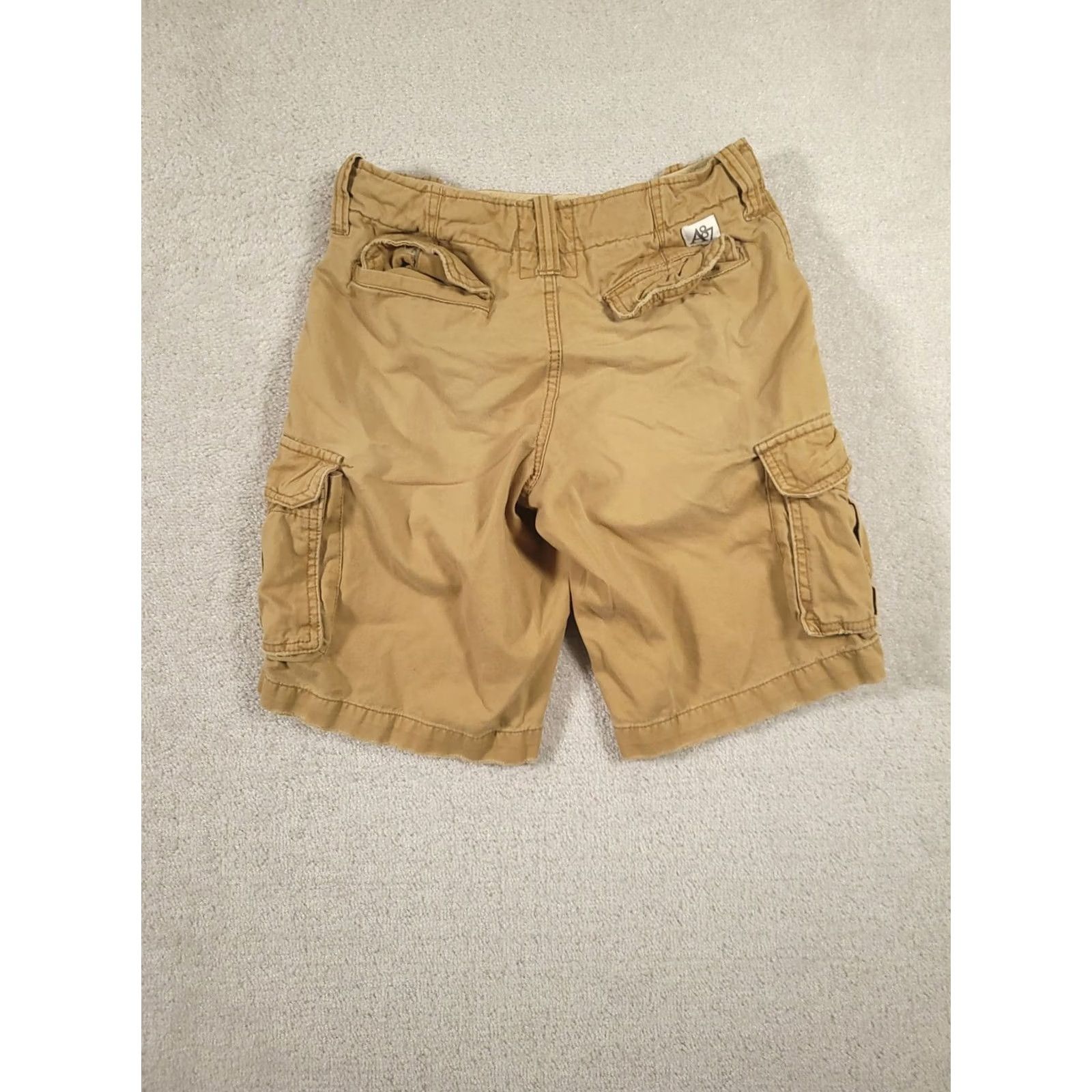 Aeropostale AeroPostale Shorts Mens 28 Khaki Authentic Cargo A87 Utility Skater Grunge Faded Size US 28 / EU 44 - 7 Thumbnail
