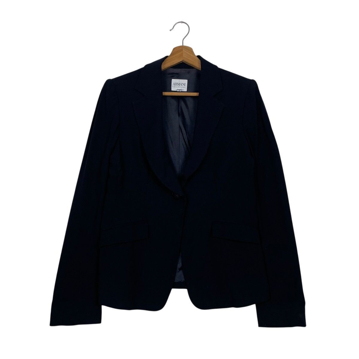 Armani Collezioni Armani Collezioni Women Wool Jacket Size XS / US 0-2 / IT 36-38 - 1 Thumbnail