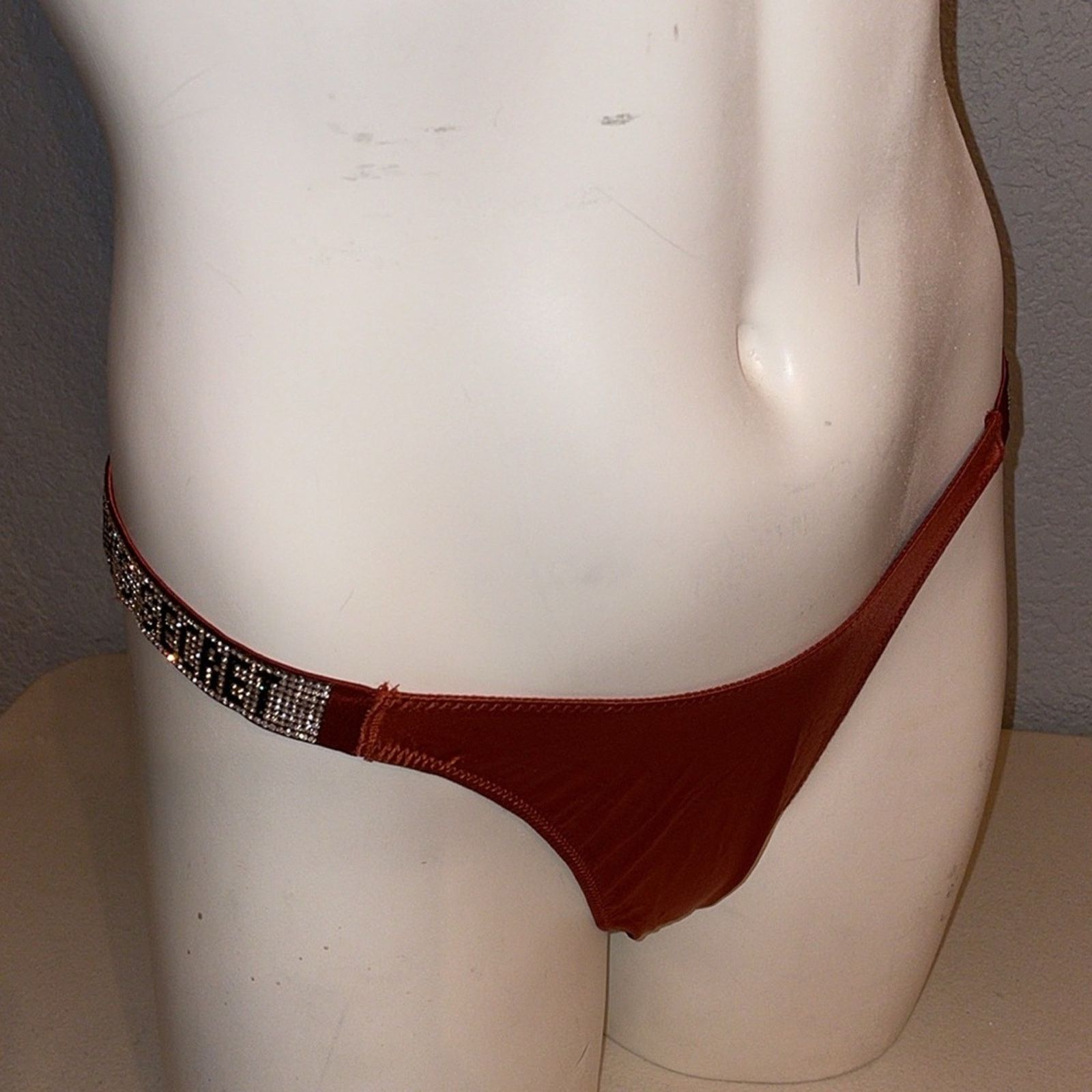 Victoria's Secret VS VERY SEXY Shine Strap Brazilian Panty Satin Bling Size ONE SIZE - 6 Thumbnail