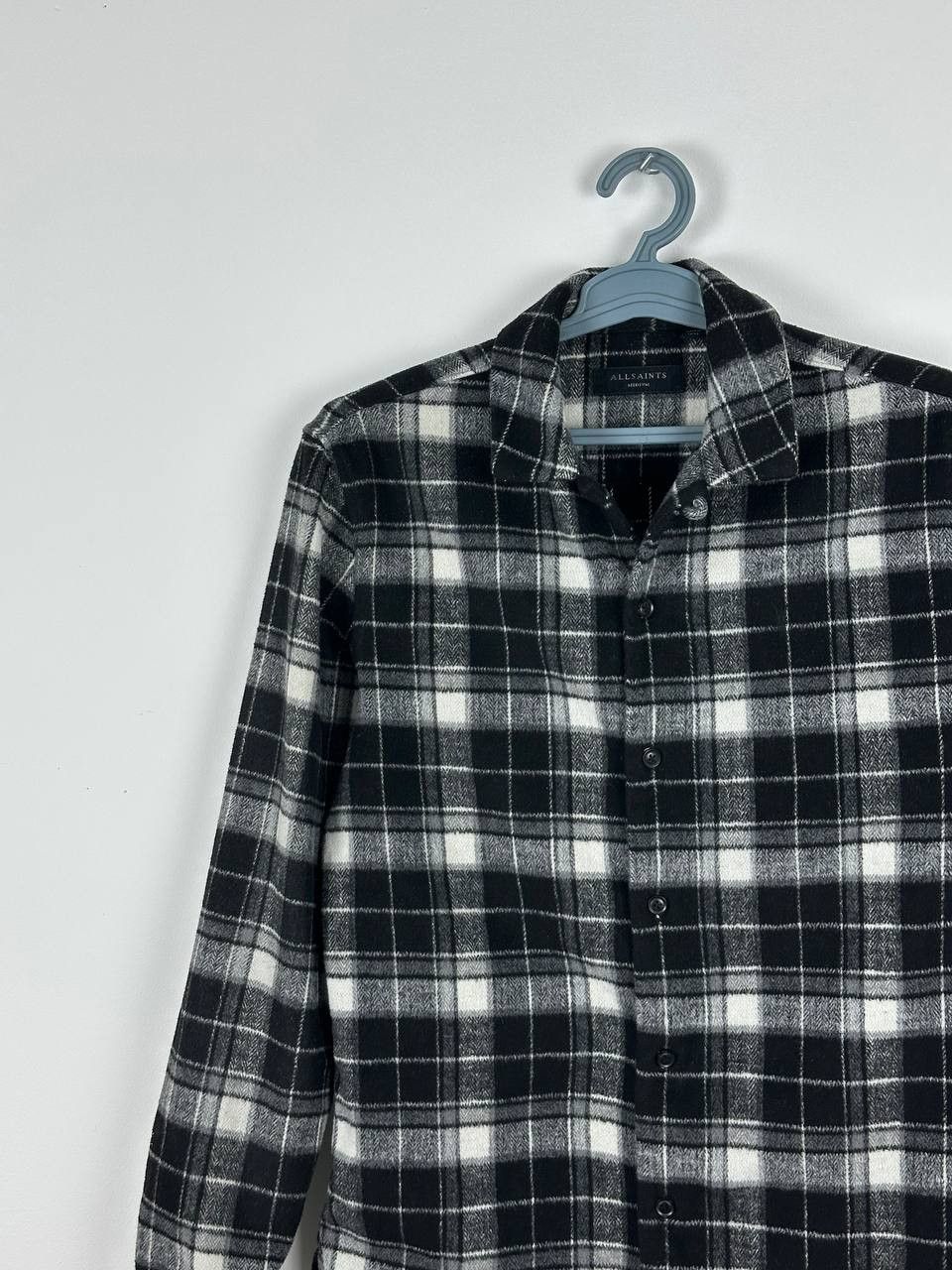 Allsaints AllSaints Black and White Flannel Over Shirt Size US M / EU 48-50 / 2 - 4 Thumbnail