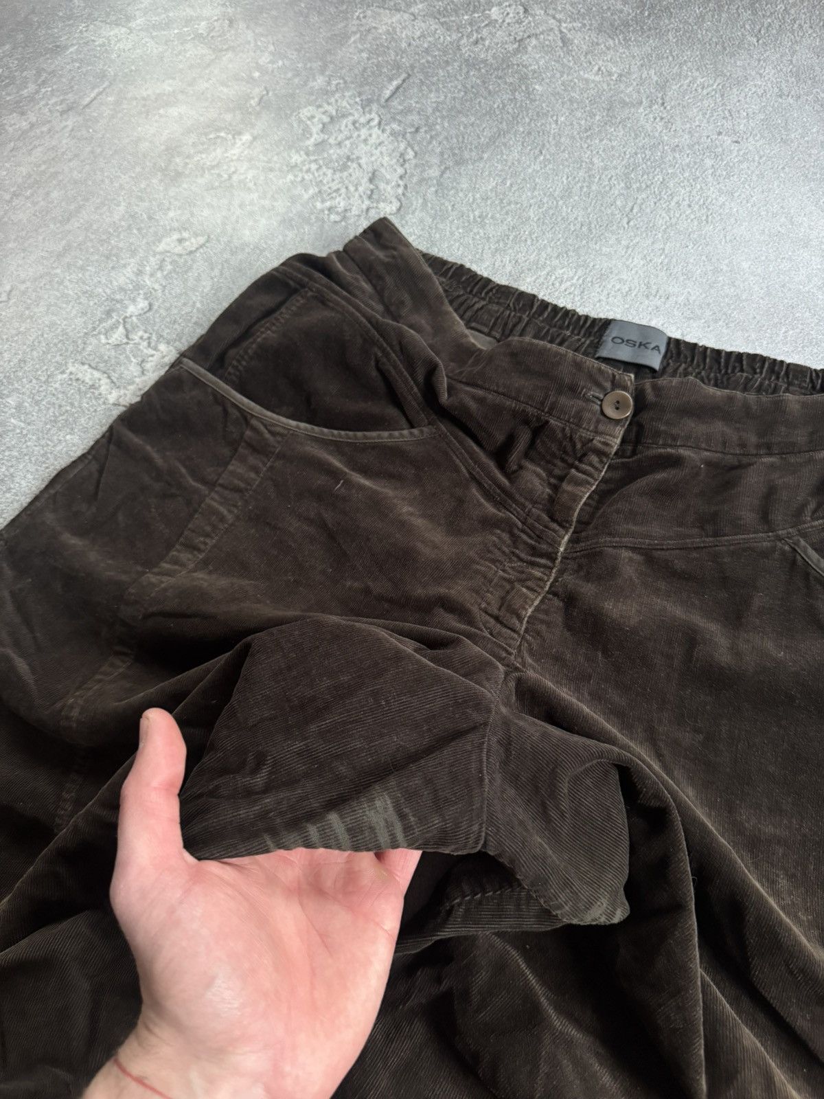 OSKA OSKA 4/size brown corduroy velvet baggy pants trousers chino Size 28" / US 6 / IT 42 - 9 Thumbnail