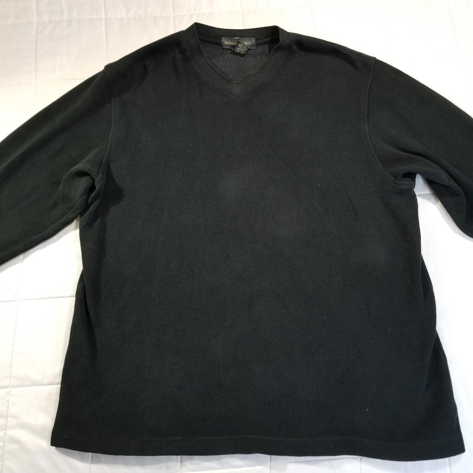 Banana Republic Banana Republic Large Black Sweater V Neck - Fast Shipping Size US L / EU 52-54 / 3 - 1 Thumbnail