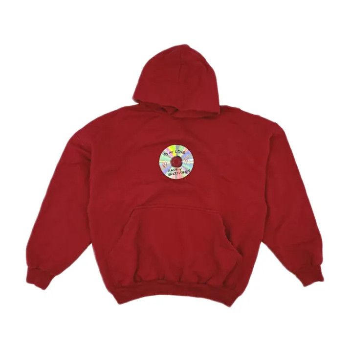 Balenciaga Balenciaga Red Sweatshirt with CD Print Size US M / EU 48-50 / 2 - 1 Thumbnail