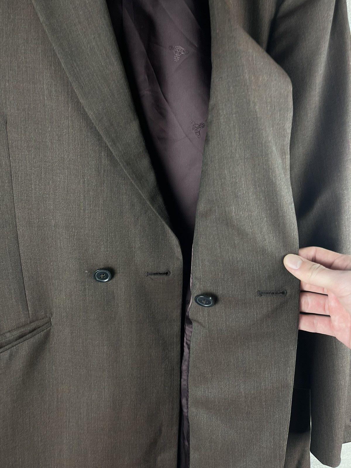 Vivienne Westwood Vivienne Westwood RAF Archive Wool Suit Brown Serge Wool Size 50R - 9 Thumbnail