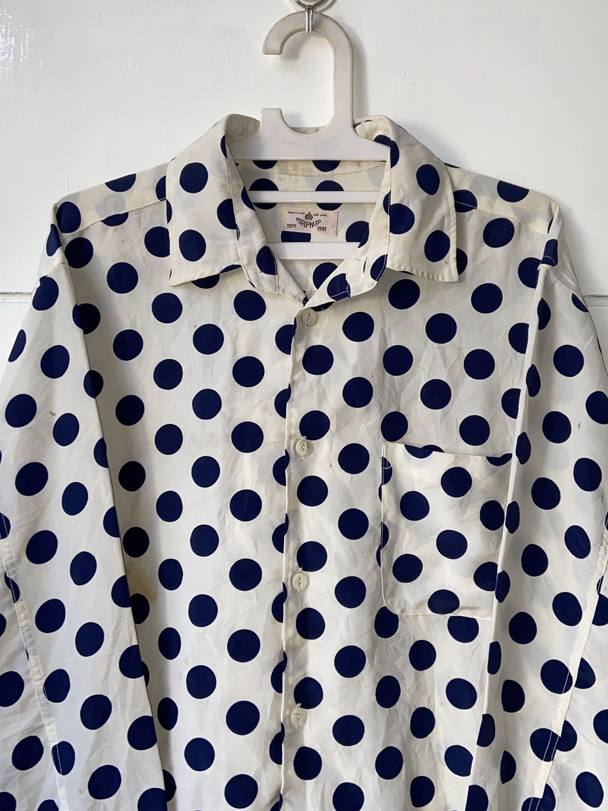 45rpm 45RPM White Shirt Polkadot Patterned Size US L / EU 52-54 / 3 - 12 Thumbnail