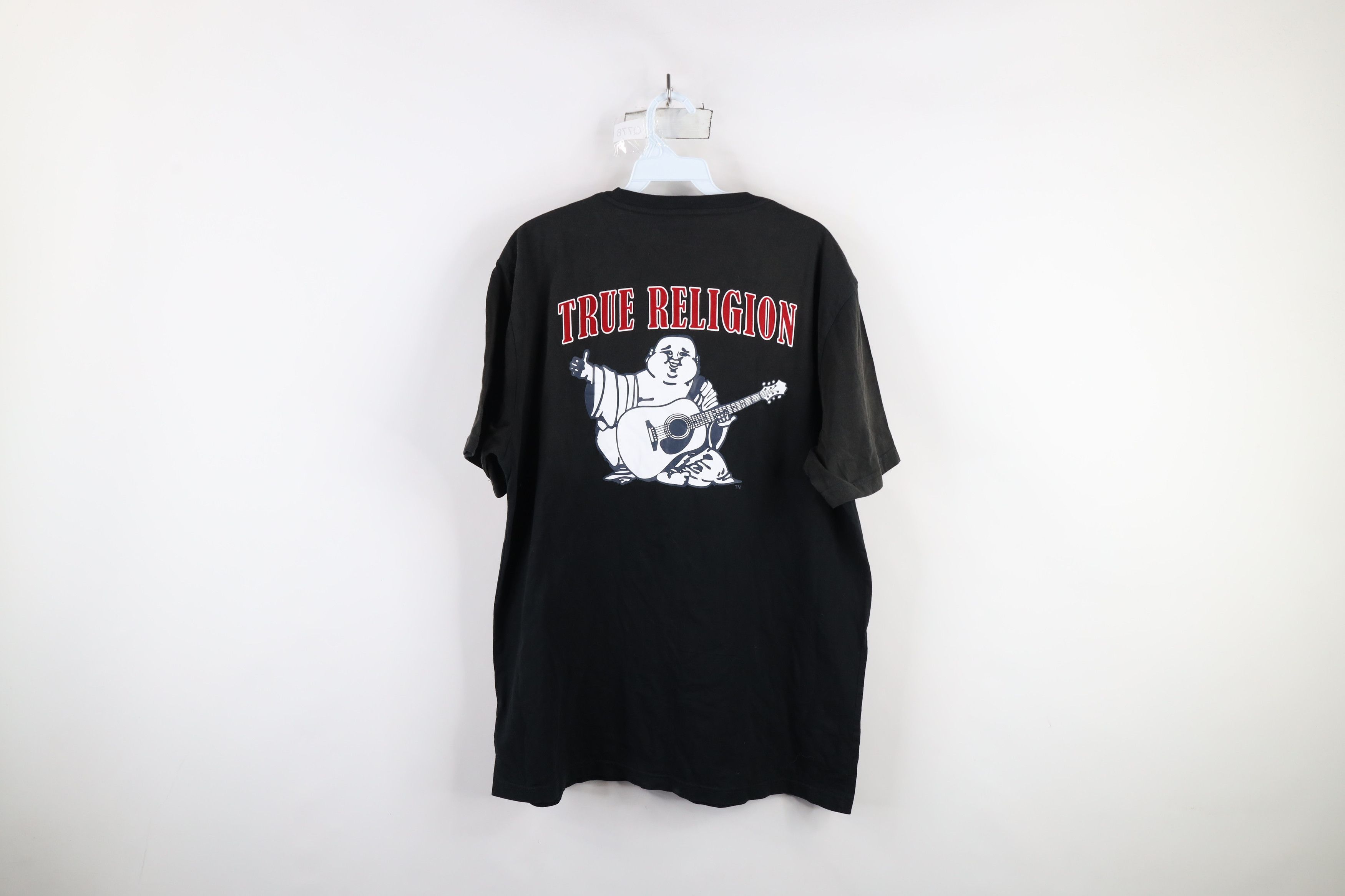 True Religion × Vintage True Religion Spell Out Big Logo Short Sleeve T-Shirt Size US XXL / EU 58 / 5 - 12 Thumbnail
