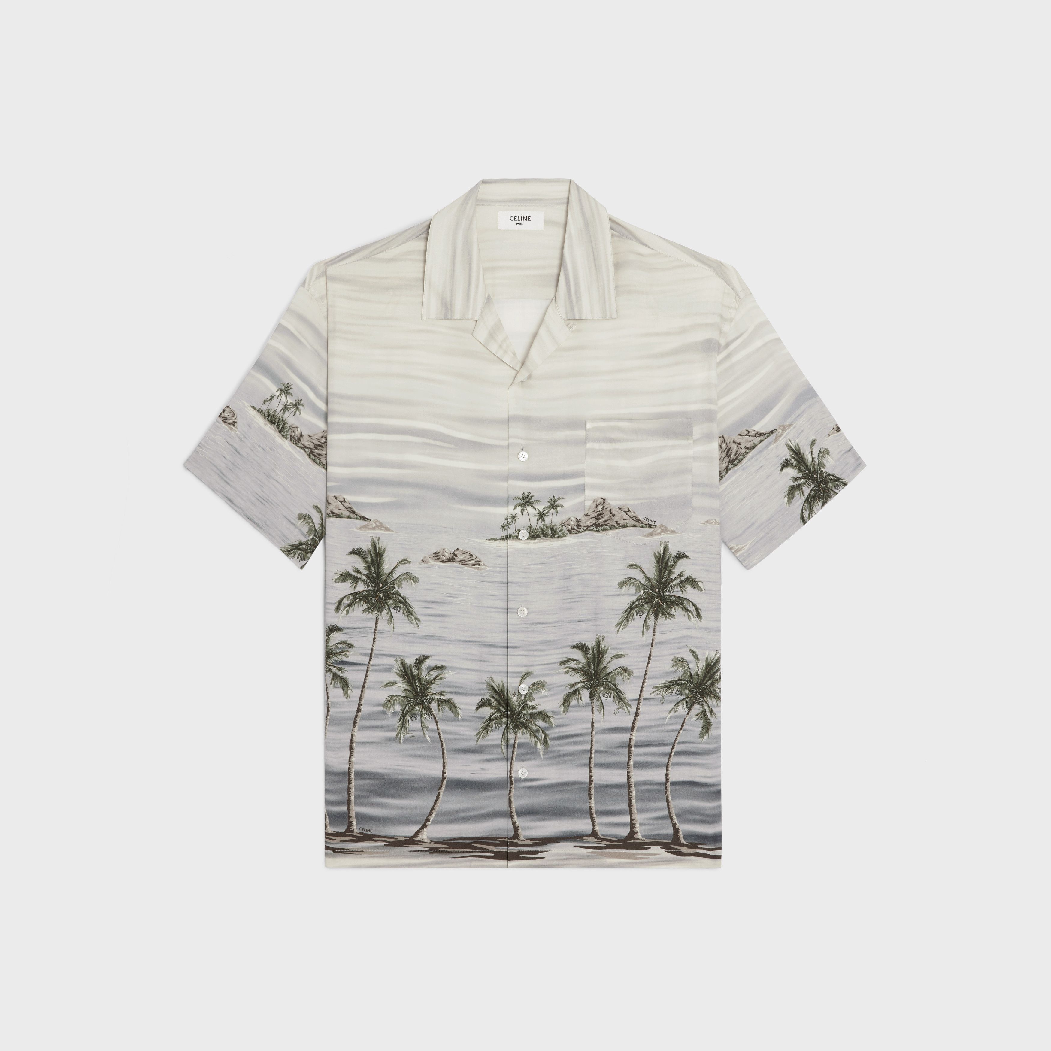 Celine o1bcso1str0925 2C946158Y Hawaiian Shirt in Craie/Gris Size US S / EU 44-46 / 1 - 1 Thumbnail