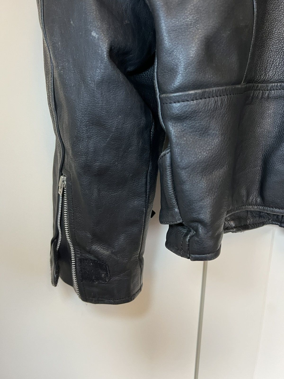 Vintage Vintage heavy leather biker jacket Size US XXL / EU 58 / 5 - 13 Thumbnail