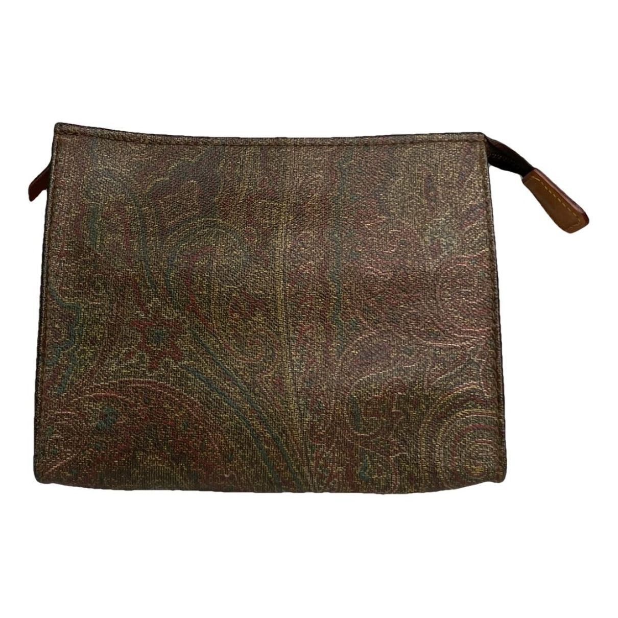 Etro Brown Leather Clutch Bag Size ONE SIZE - 1 Thumbnail