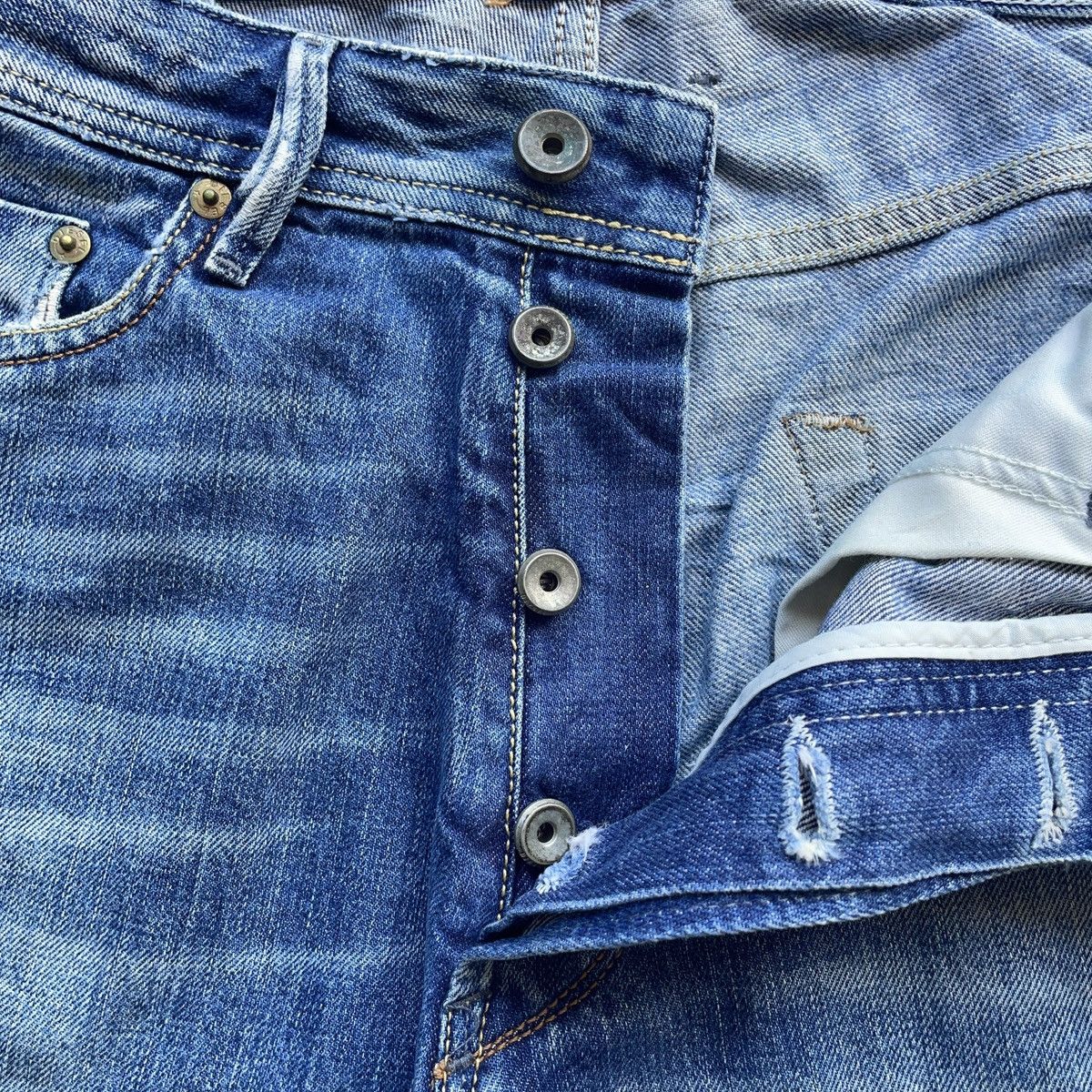 Diesel Vintage Diesel Industry BootCut Distressed Wash Jeans Pants Size US 32 / EU 48 - 7 Thumbnail