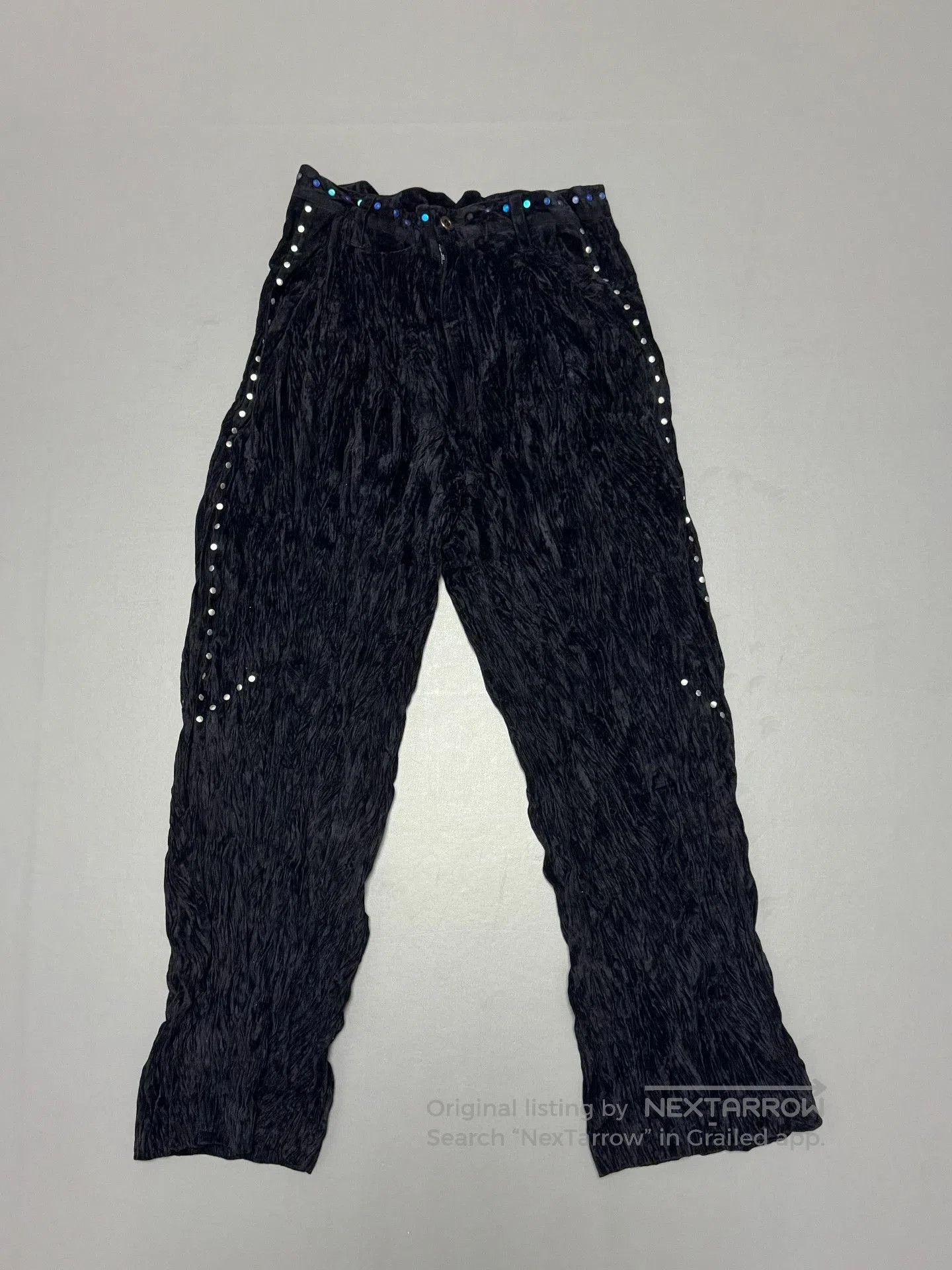 Issey Miyake Issey Miyake 1980s Sample Velvet Pearl Pants. Size 31" - 5 Thumbnail