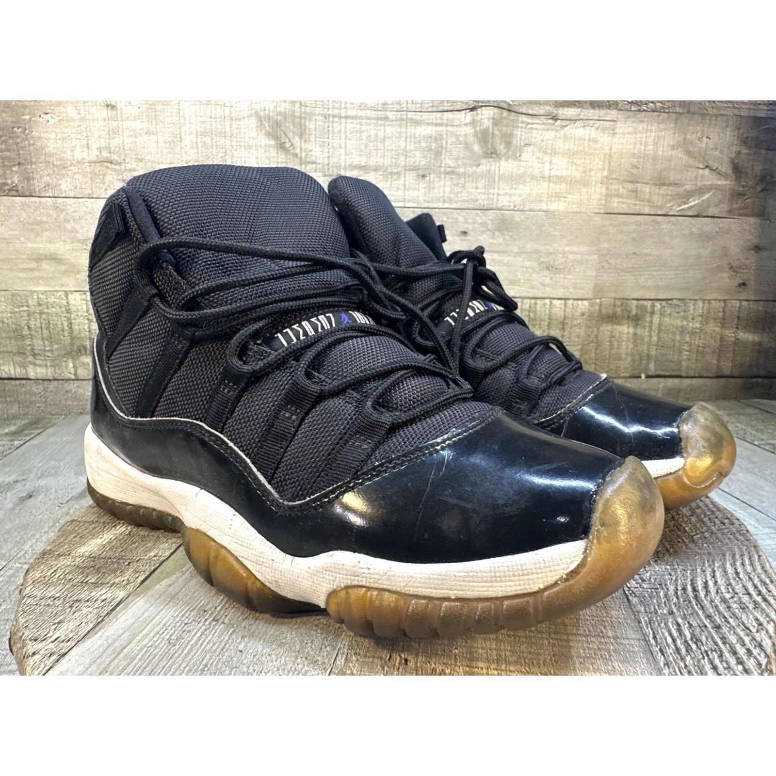 Jordan Brand Air Jordan 11 Retro Space Jam 2016 Sneaker, Jordan, Size 6Y, Black, Athletic, Mens Size US 5 / EU 37 - 2 Thumbnail