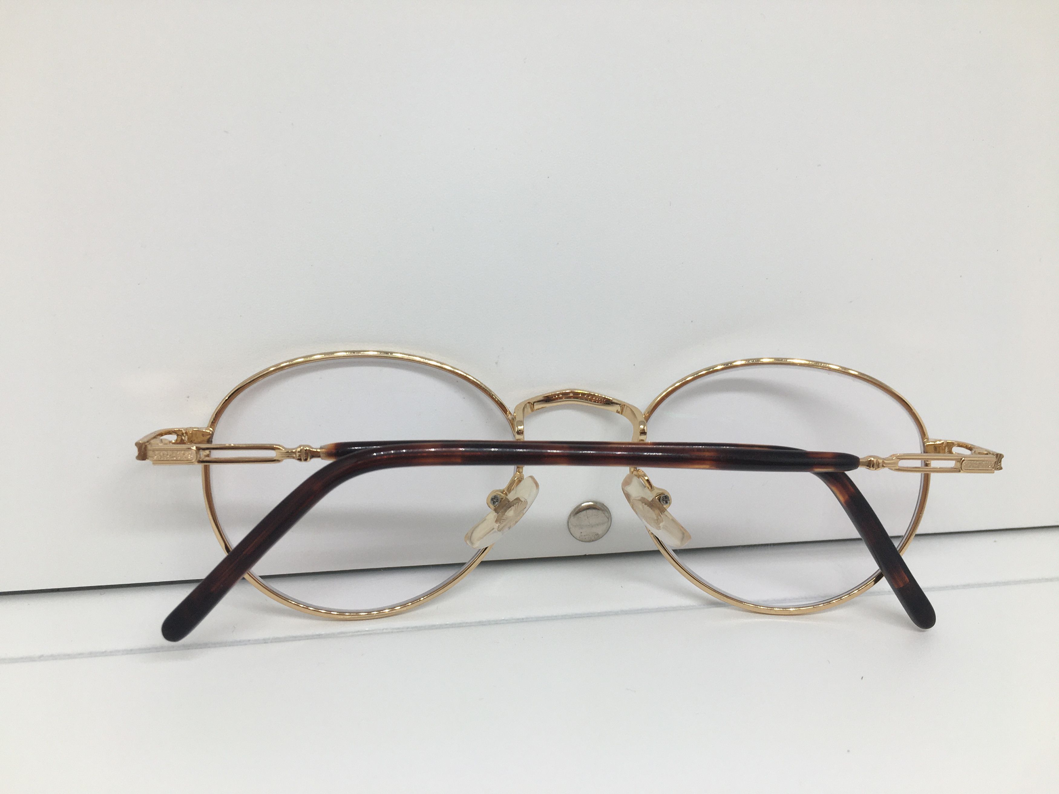 Vintage Vintage CARVO Gold Metal Eyeglasses Frame Size ONE SIZE - 9 Thumbnail