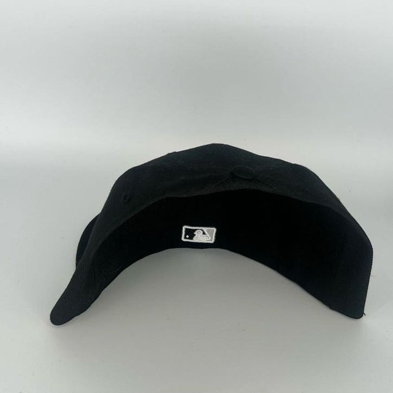 New Era Size 8 Black Chicago White Sox New Era MLB 59Fifty Fitted Size ONE SIZE - 3 Thumbnail