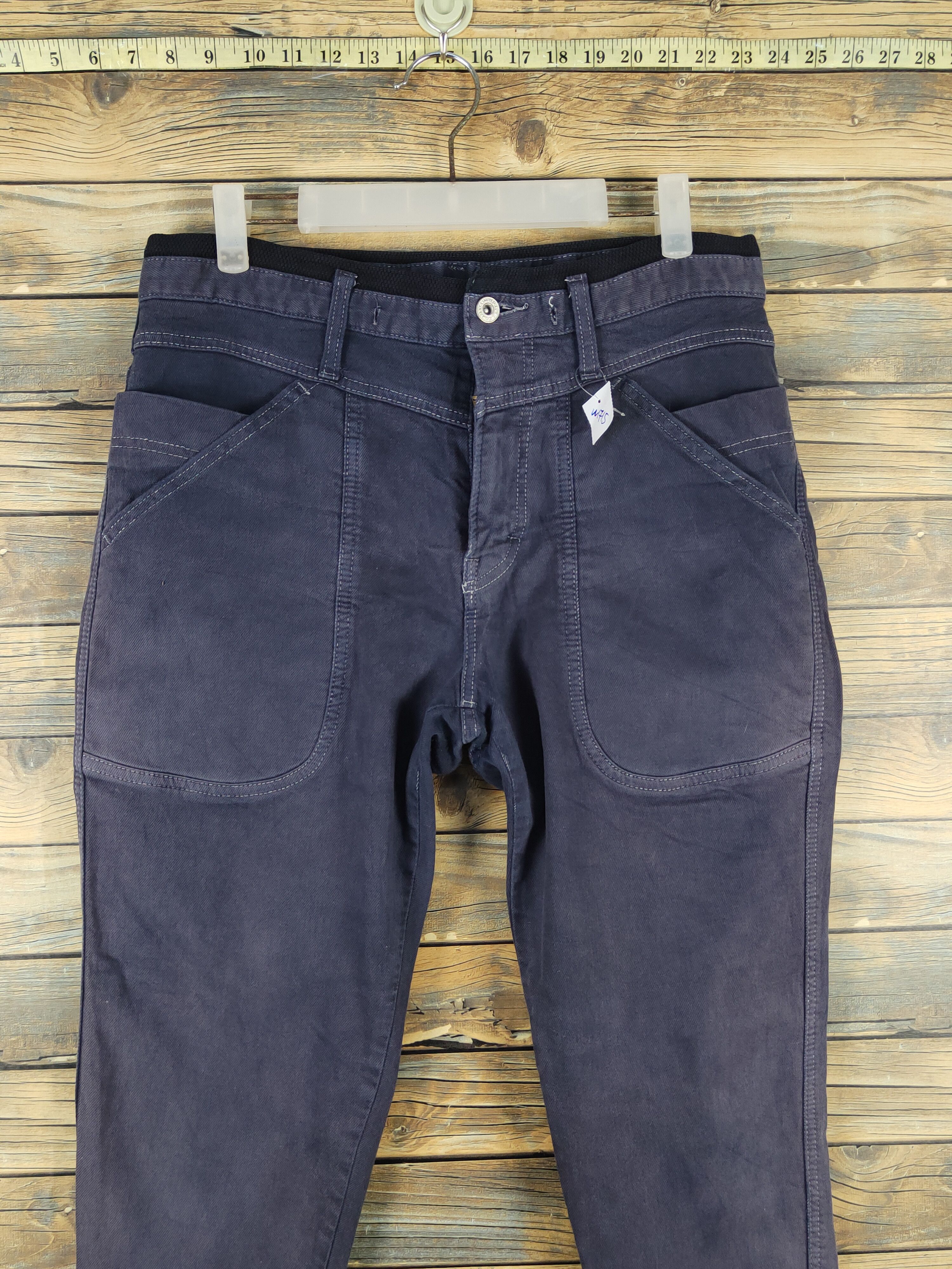 Edwin Edwin Navy Faded Distressed Jerseys Jeans #W1715 Size US 31 - 2 Thumbnail