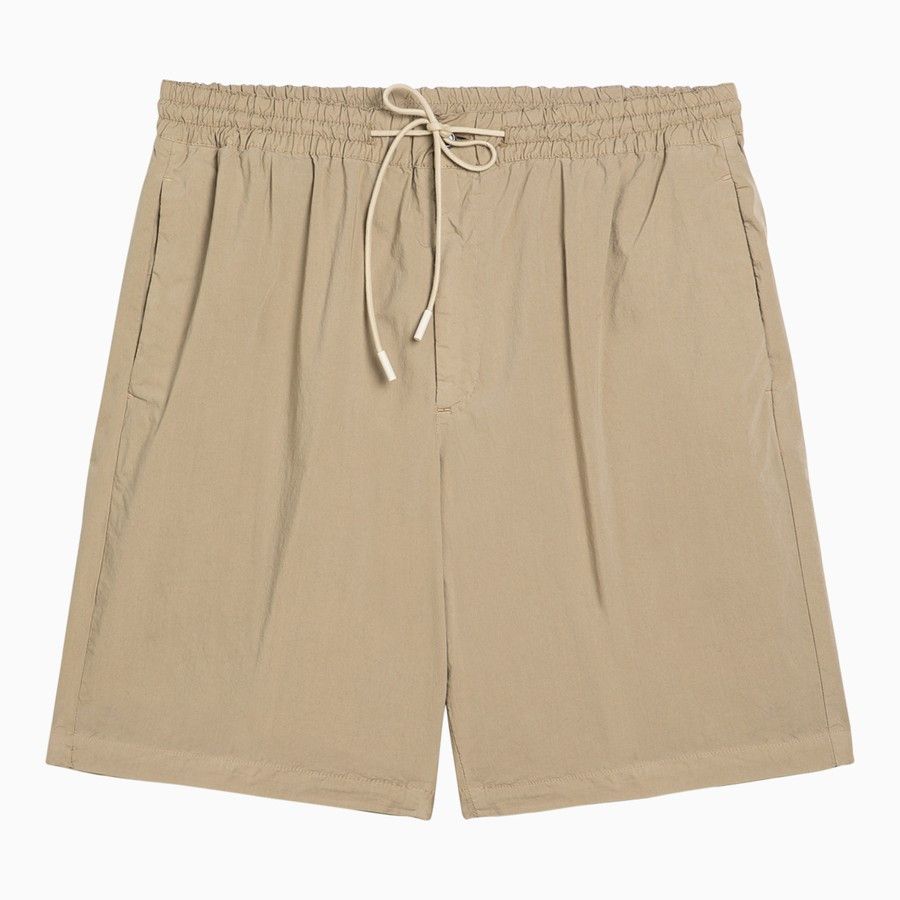 image of Pt Torino O1D2Blof0524 Cotton Shorts In Beige, Men's (Size 32)