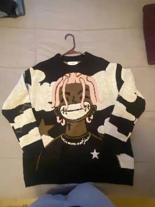 Aran Isles Knitwear × Handmade × Other Harajuku Vintage Cartoon Anime Knitted Sweater Size US S / EU 44-46 / 1 - 4 Thumbnail